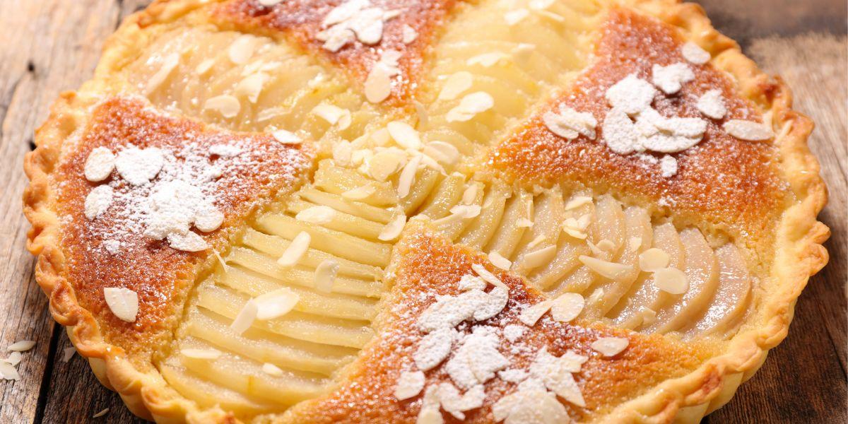 Tarte amandine aux poires