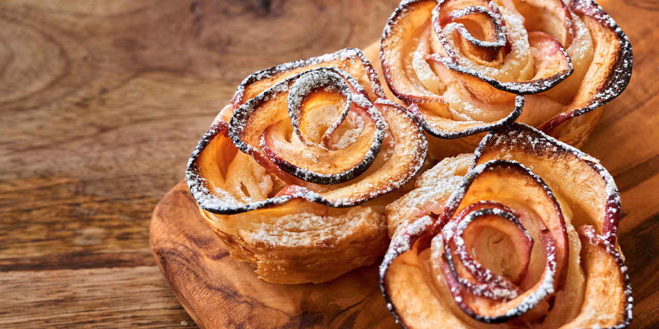 La rose feuilletée aux pommes