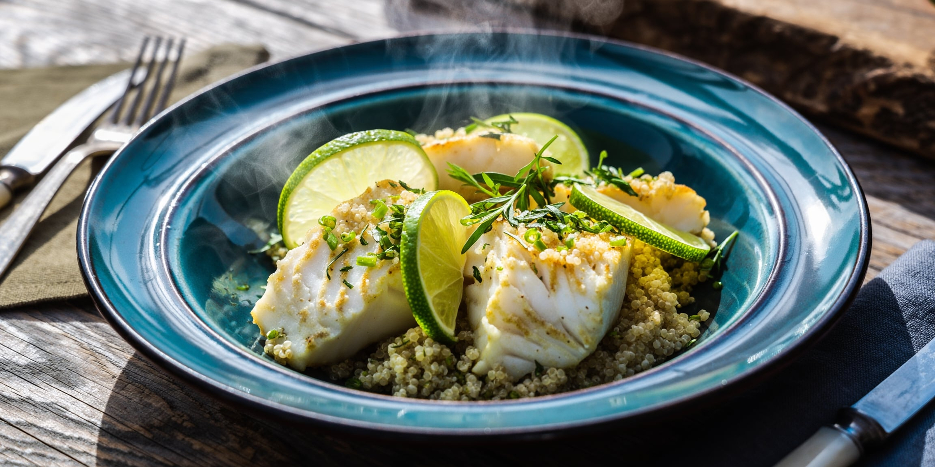 Les papillotes de cabillaud et quinoa