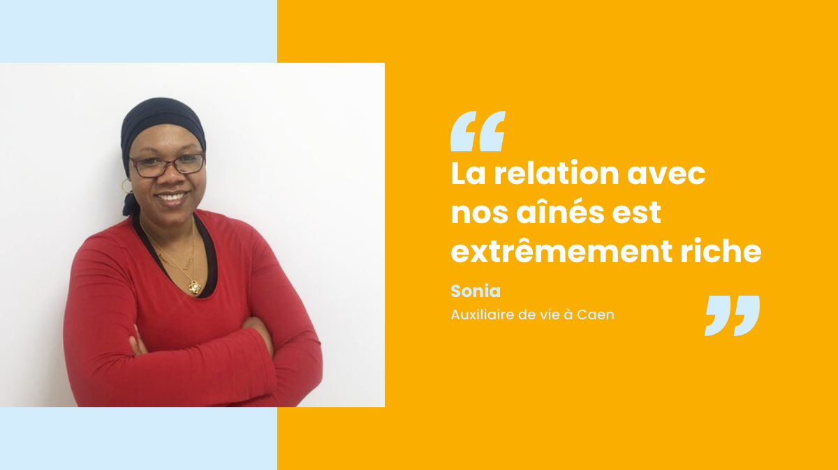 Sonia, auxiliaire de vie à Caen