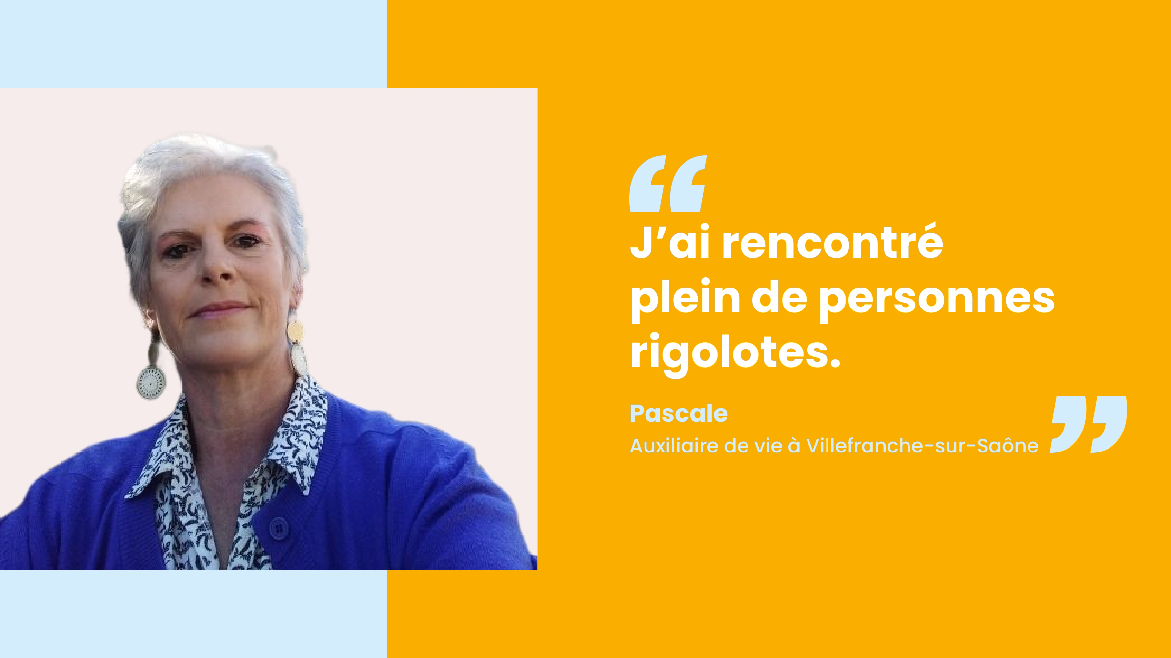 Pascale, auxiliaire de vie à Villefranche-sur-Saône