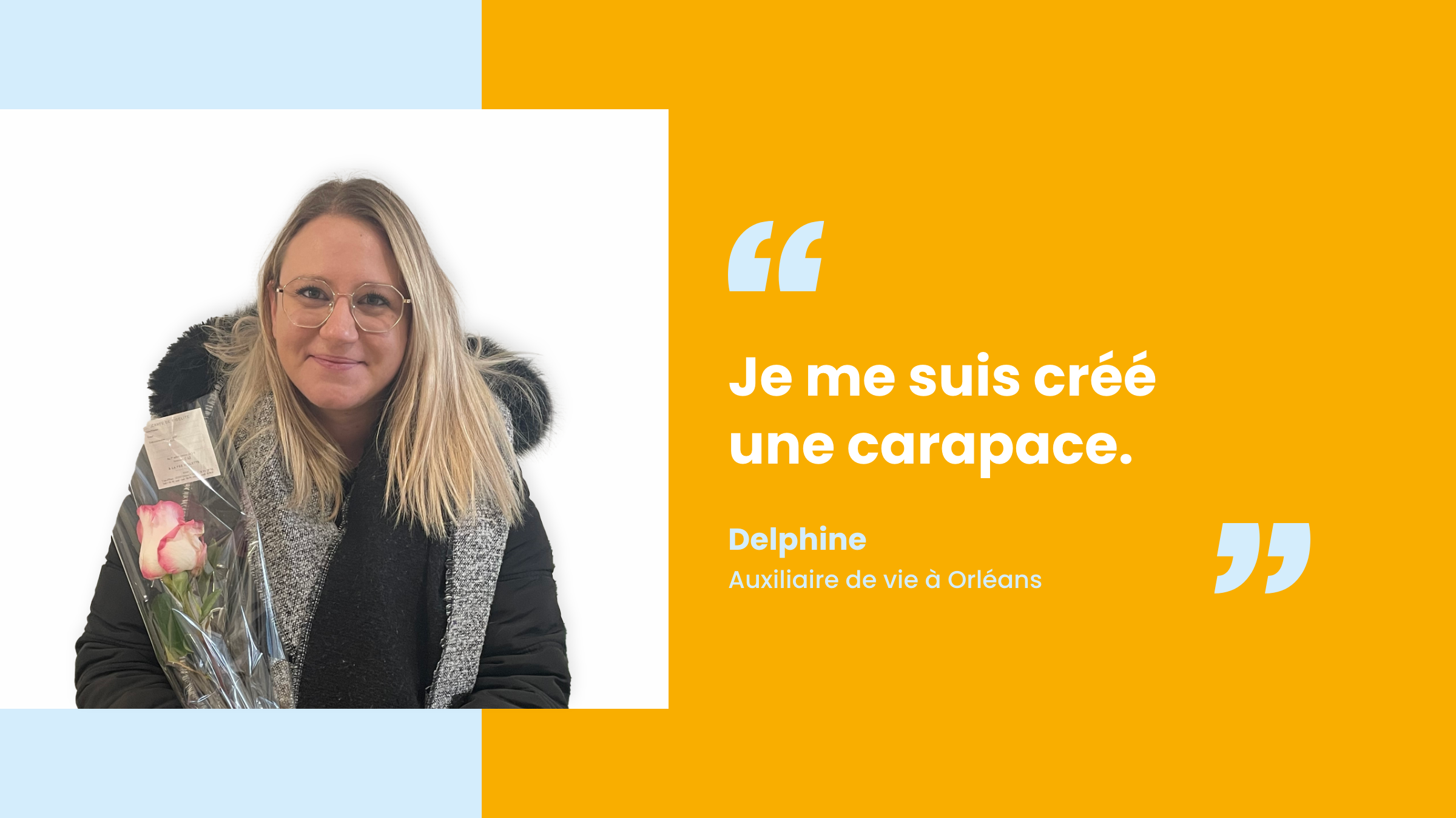 Delphine, auxiliaire de vie à Orléans